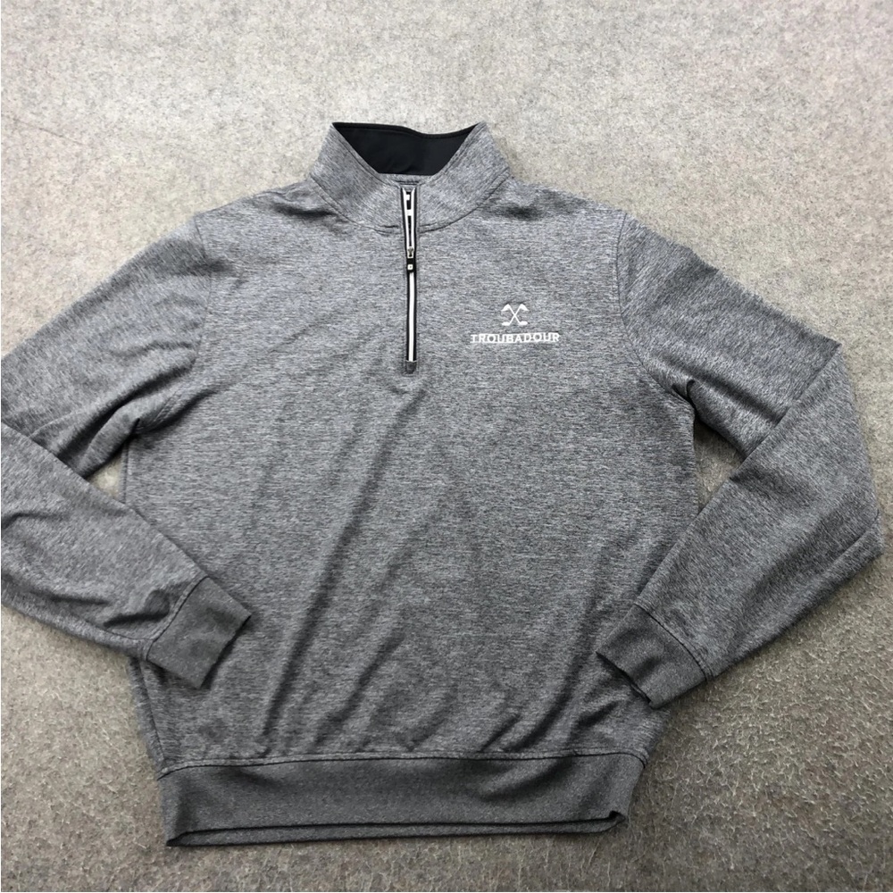 FootJoy Men's Charcoal Zip-Up Sweater (Troubadour)